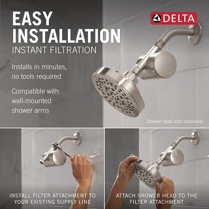 Delta Faucet Clarifi Standard Shower Filter Attachment - Image 4