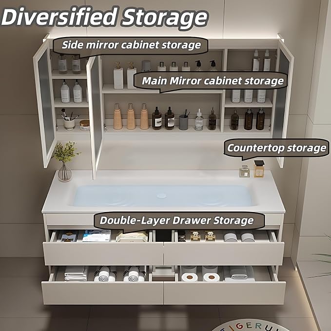 64IN Double Bathroom Cabinet - Image 5
