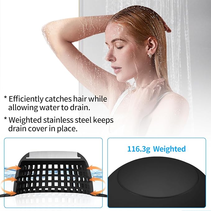 Shower Drain Hair Catcher Bathtub Drain Cover Shower Protector - Image 4