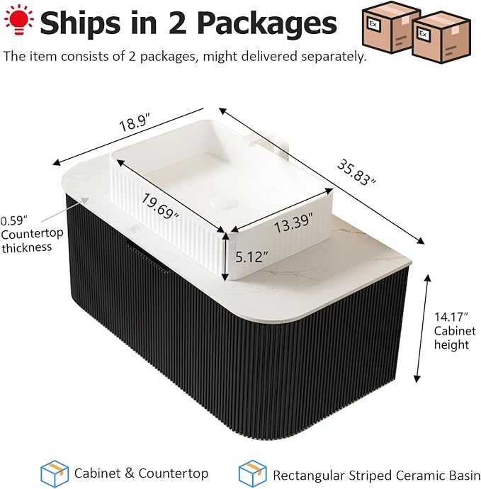 36'' Floating Bathroom Vanity - Image 2
