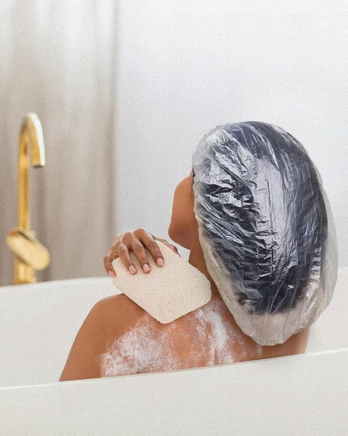 100Pcs XXL Oversized Disposable Plastic Shower Cap - Image 3