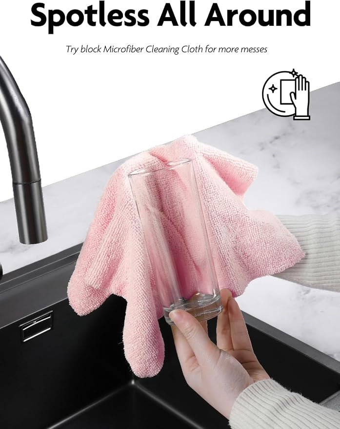 Fantasticlean Microfiber Cleaning Cloth Roll -60 Pack, Tear Away Microfiber - Image 4