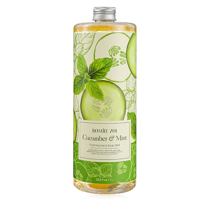 ROMIIE ZOI Foaming Hand Soap Refill, Cucumber&Mint, Gentle & Moisturizing by ROMIIEZOI