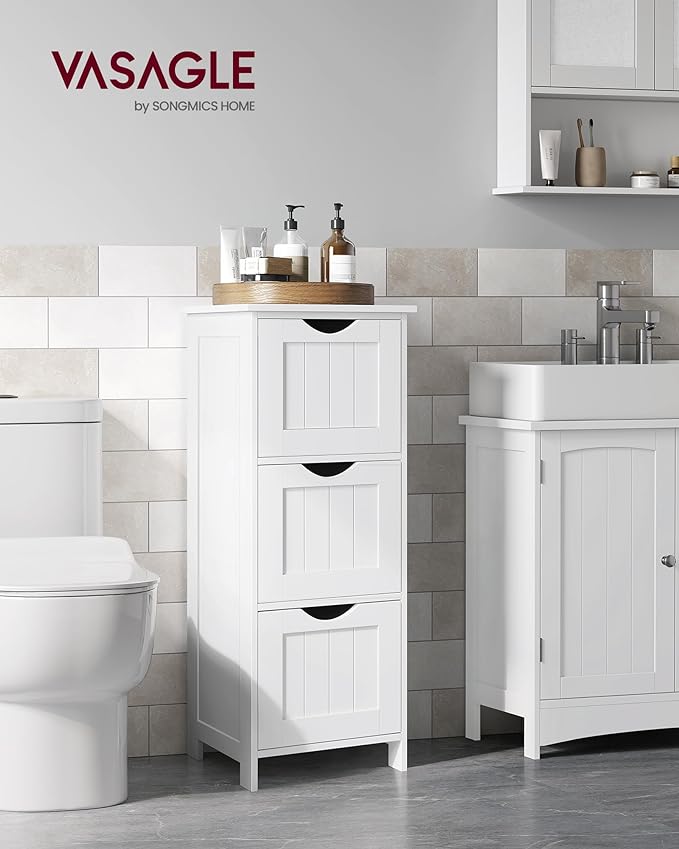 VASAGLE Floor Storage Cabinet, Freestanding Storage Unit - Image 2