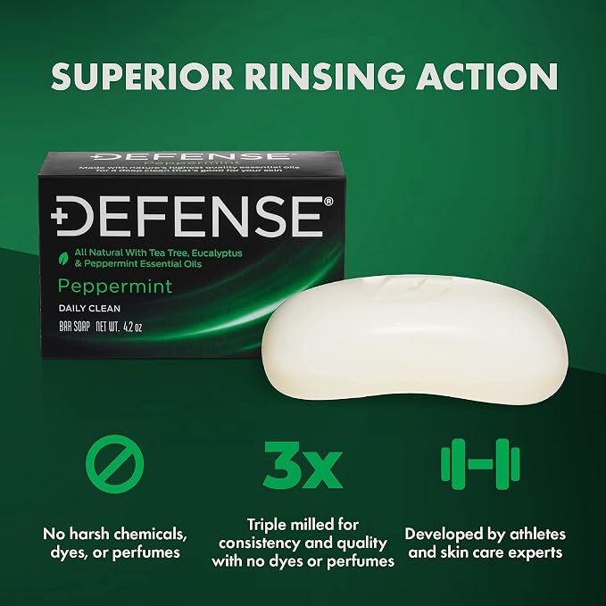 Defense Soap All Natural Peppermint Bar Soap - Image 2