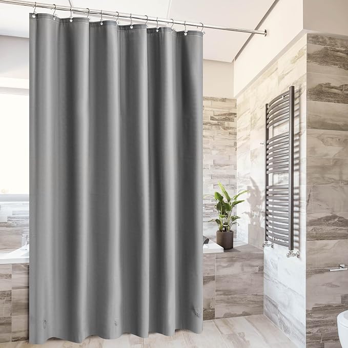 Barossa Design Gray Shower Curtain Liner - Image 2