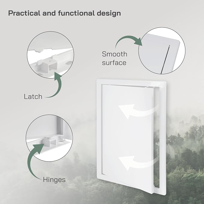 Vent Systems White ABS Plastic Access Panel 10 x 16 Inch - Image 4