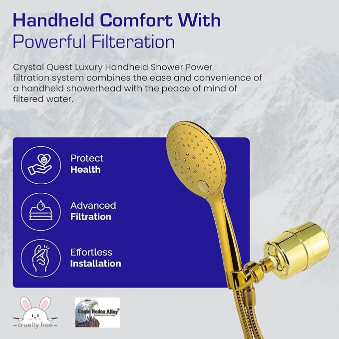Crystal Quest Luxury Handheld Shower Power Filtration System - Image 5