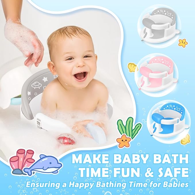 Baby Bath Seat for Babies 6 Months & up, Baby Bathtub Chair, Non-Slip Toddler - Image 2
