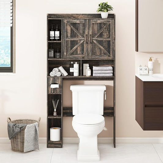 Over The Toilet Storage Cabinet, Farmhouse Storage Cabinet Over Toilet by Vabches