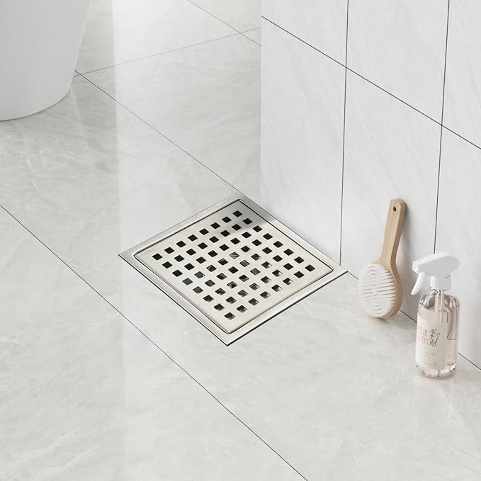 6 Inch Square Shower Floor Drain - Image 5