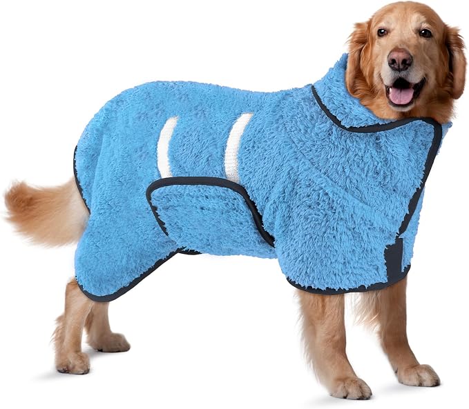 Bienbee Dog Bathrobe, Quick Drying Super Absorbent Dog Robes by Bienbee