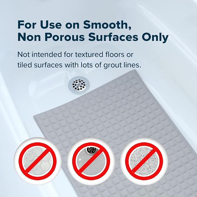 SlipX Solutions Extra Comfort Bathtub Mat Designed - Image 8