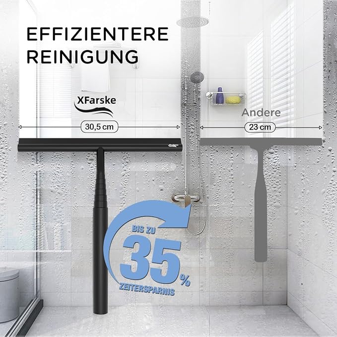Extendable Shower Squeegee for Glass Doors, Shower Cubicle Squeegee Shower - Image 5