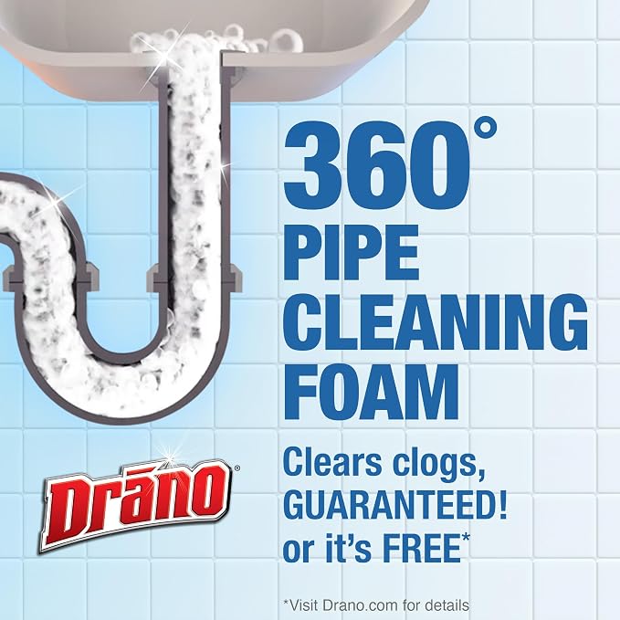 Drano Dual-Force Foamer Clog Remover, 17 oz - Image 4