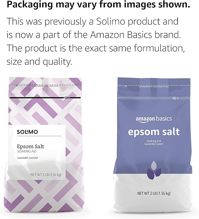 Amazon Basics Epsom Salt, Lavender Scented, 3 Pound - Image 2