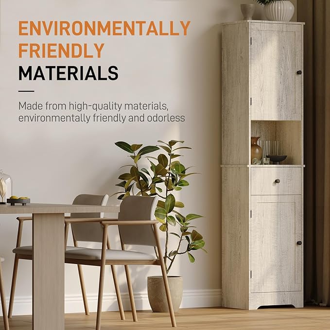 Tall Bathroom Cabinet, Storage Cabinet - Image 6