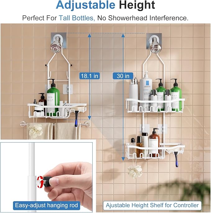 Upgraded Extended Length Shower Organizer - Image 2