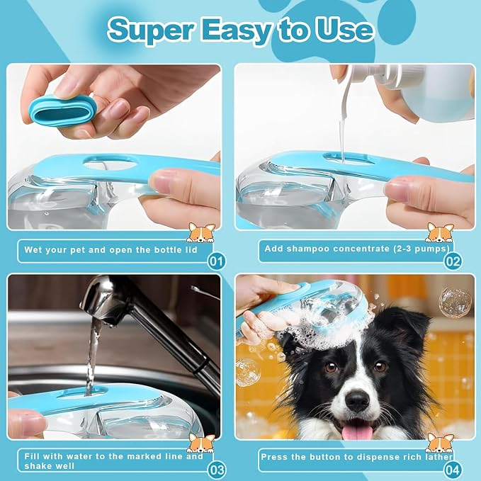 2025 New Dog Bath Brush with Built-in Shampoo Dispenser - Image 5