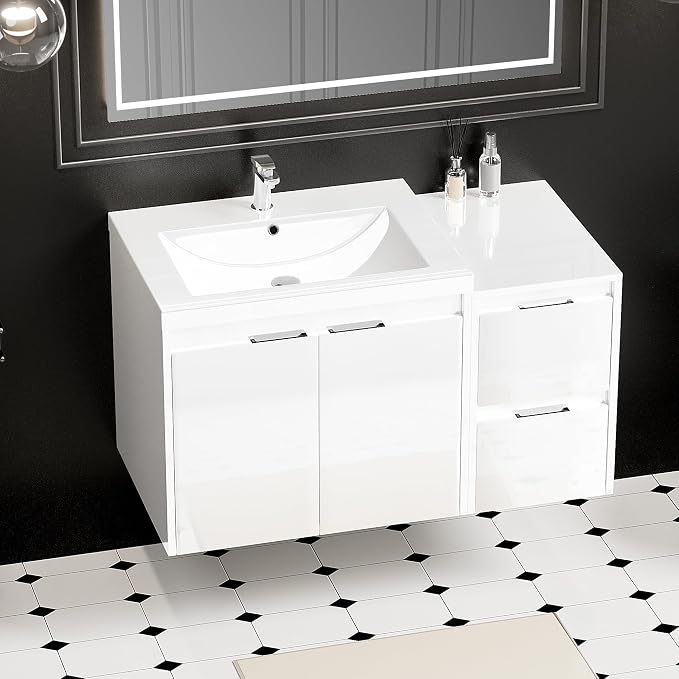 36 inch Floating Bathroom Vanity by Runave