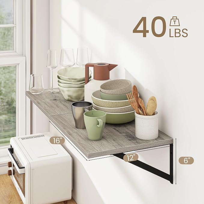 Dreamland Grey Floating Shelves - Image 3