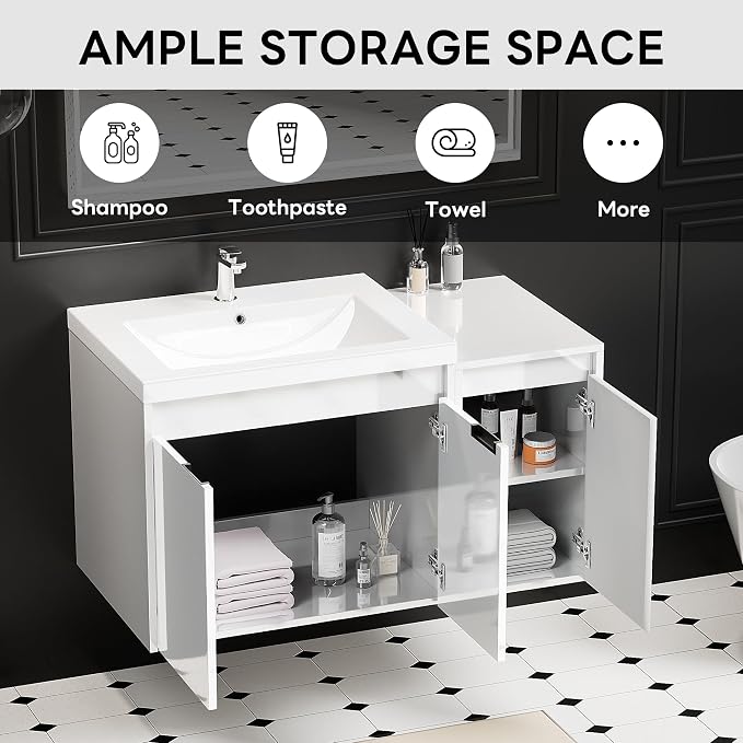 36 inch Floating Bathroom Vanity - Image 3