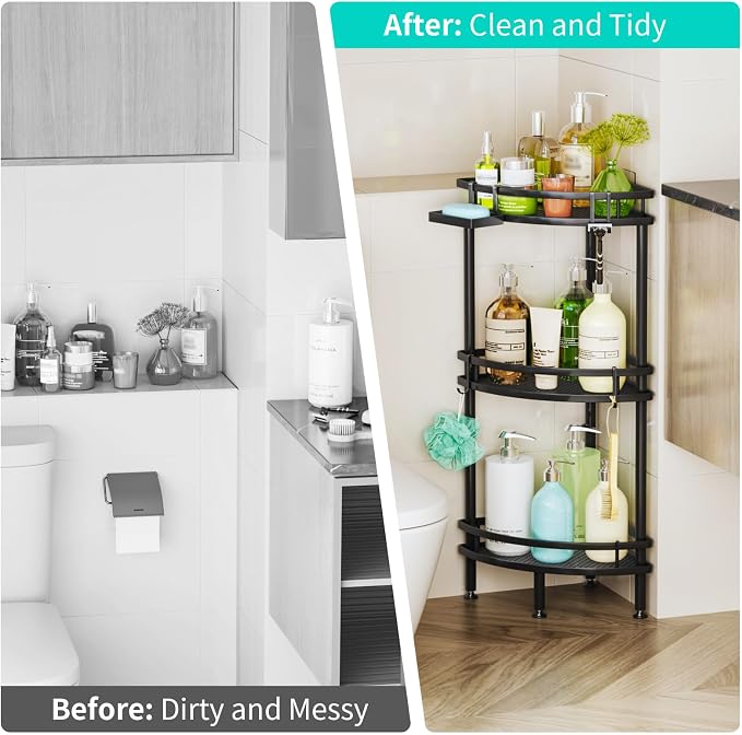 HapiRm Standing Corner Shower Caddy - Image 7
