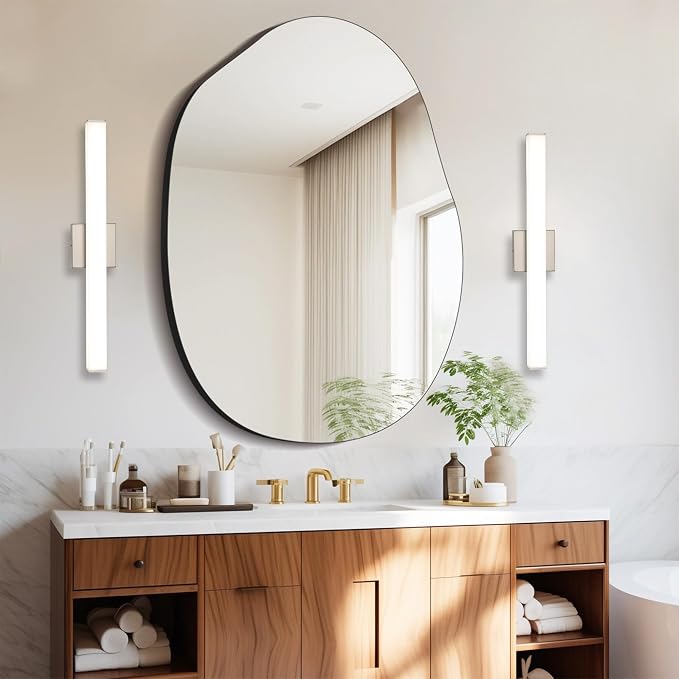 Bathroom Vanity Light Brushed Nickel Square LED 24 inch 14W 4000K Natural White - Image 5