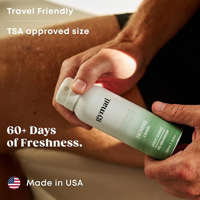 Gymati Fitness Body Deodorant Spray Aluminum Free - Image 6