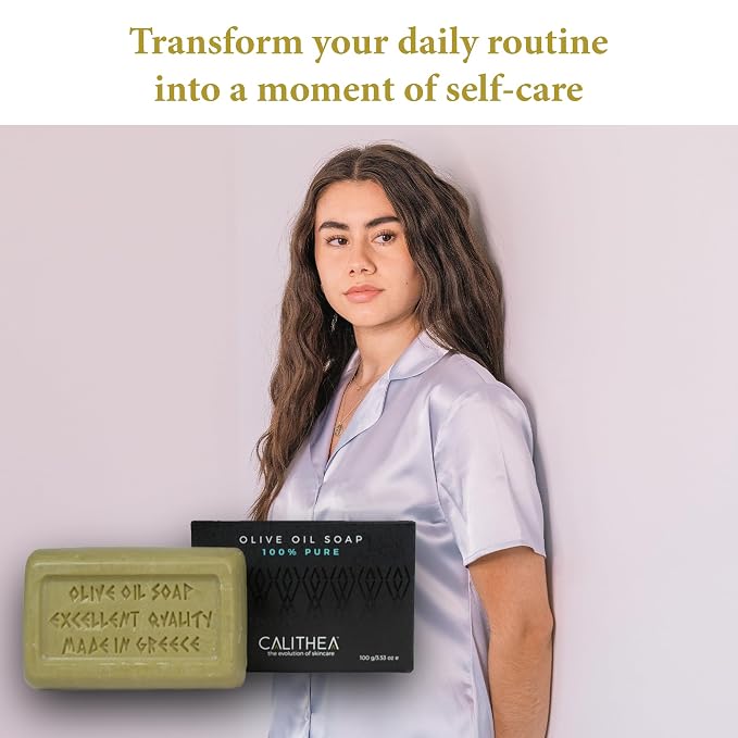 Calithea 3 Pack Soap Bars:100% Pure Olive Oil Soap - Image 6