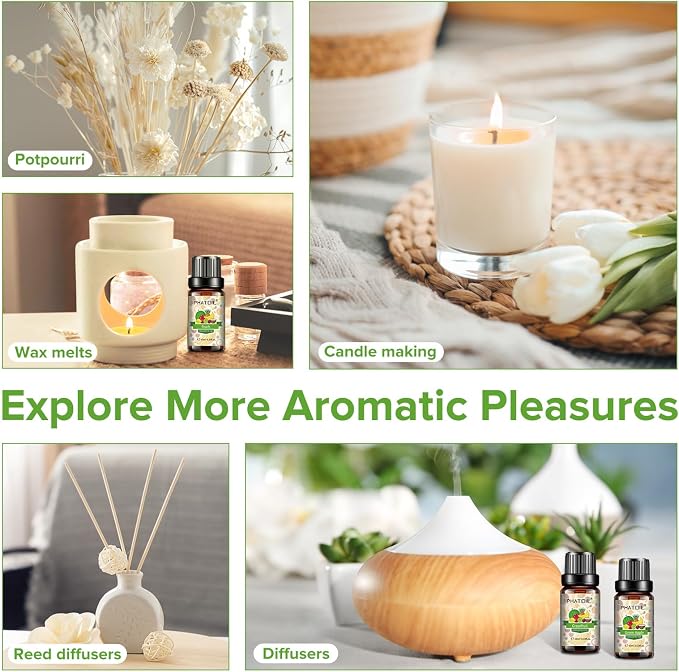 PHATOIL Coconut & Vanilla Fragrance Oils Set, - Image 3