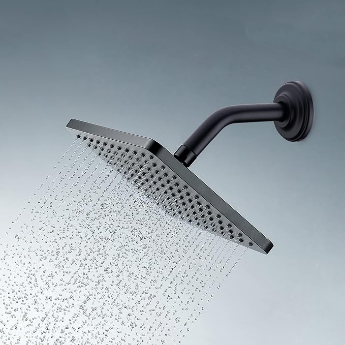 6 Inch Angled Shower Arm with Flange Stainless Steel Wall Mounted Extension Arm - Image 3
