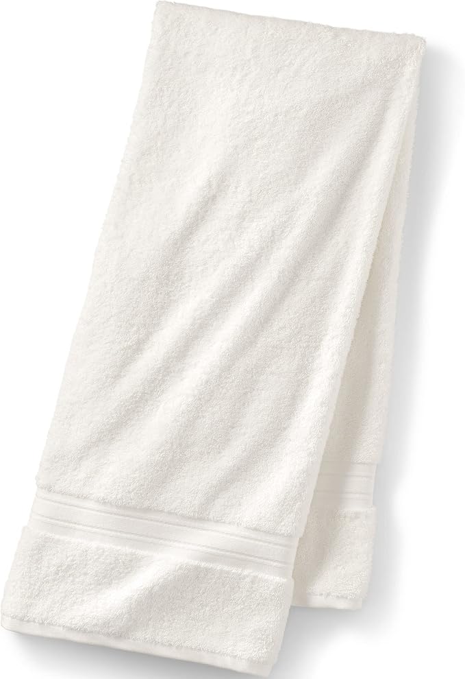 Lands' End Supima Towel Ivory Bath- Bath Sheet by LandsEnd