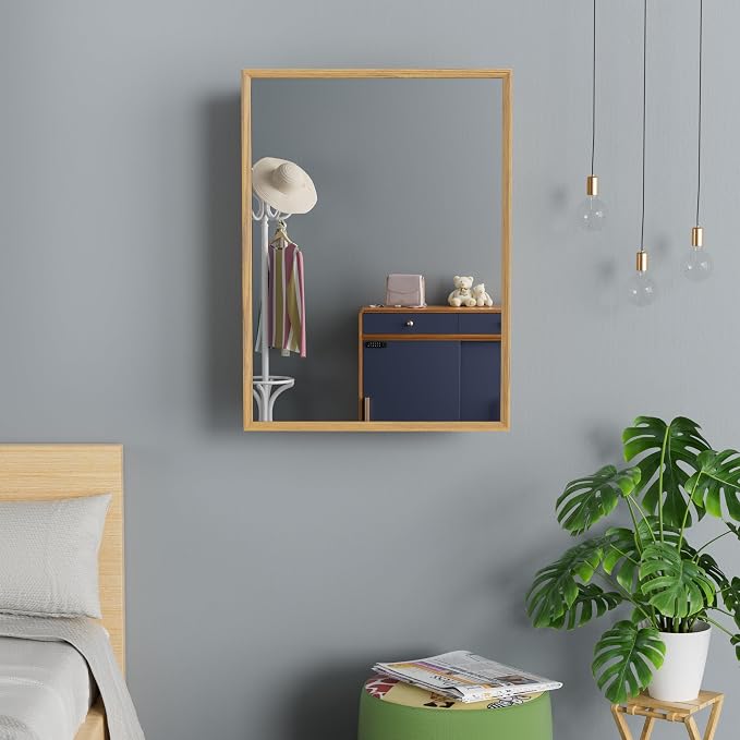20x28 Inch Wood Medicine Cabinet - Image 9