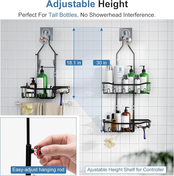 Upgraded Extended Length Shower Organizer - Image 2