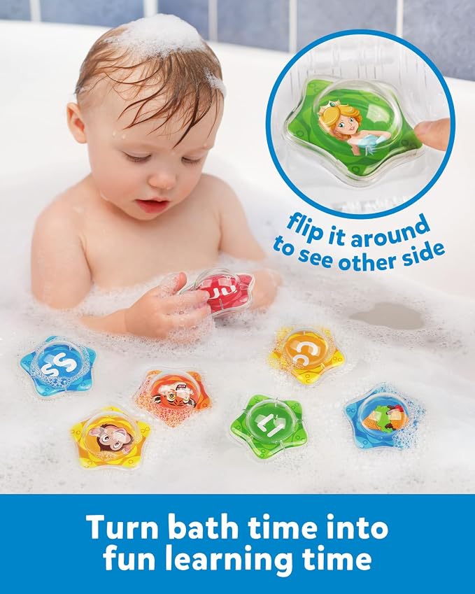 Coogam Starfish Floating Bath Toys, Montessori Educational Water Pool Toy - Image 2