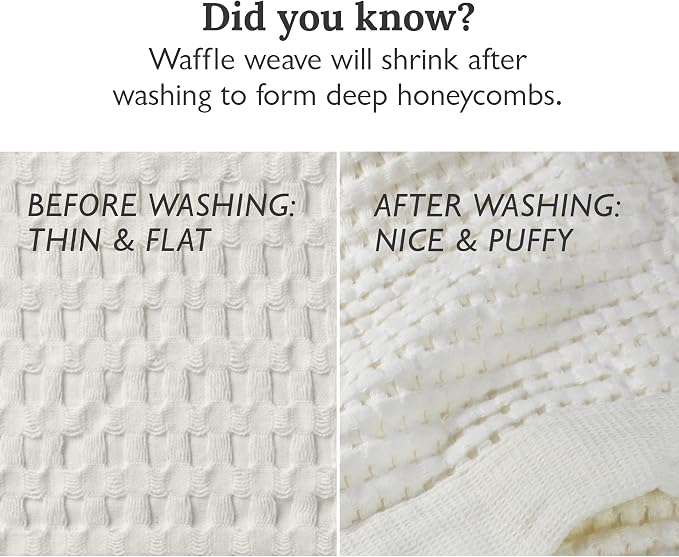 GILDEN TREE Waffle Towels for Bathroom Luxury 100% Cotton Bath Towels, Quick - Image 8
