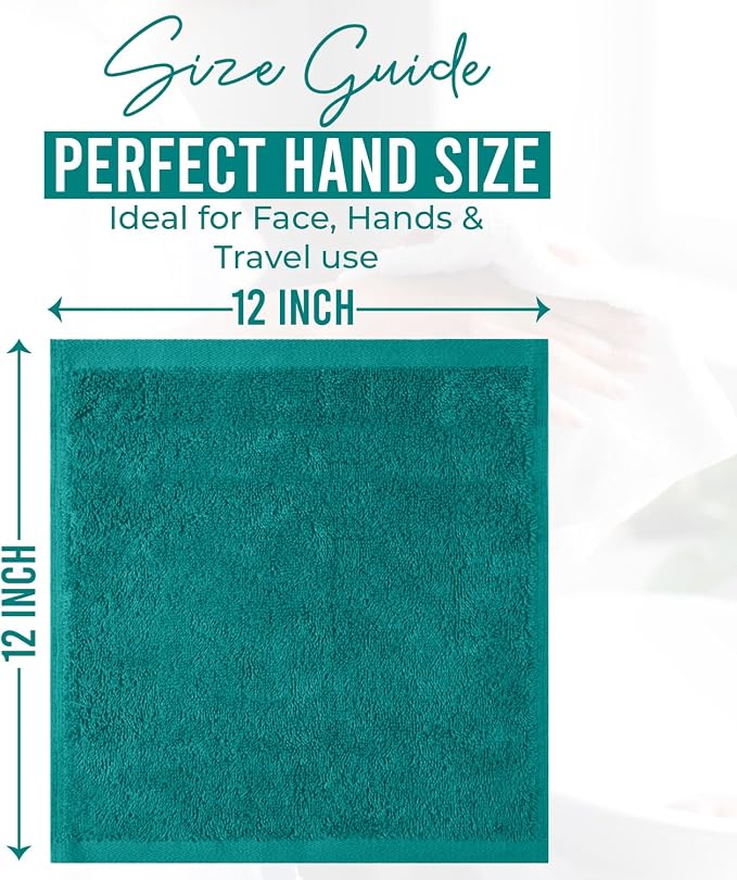 DAN RIVER 12 Pack Wash Cloths for Showering - Image 2