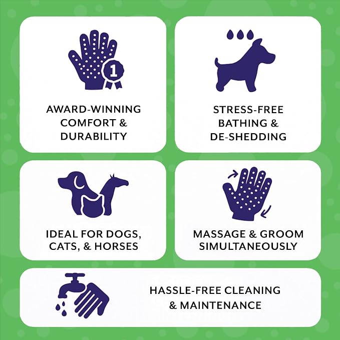 H HandsOn Pet Grooming Gloves - Image 5
