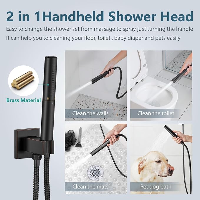 Aolemi Shower Faucet Set, High Pressure Shower System - Image 4