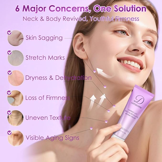 Retinol, Collagen & Hyaluronic Acid Neck Firming Cream – Anti-Aging Neck Cream - Image 4