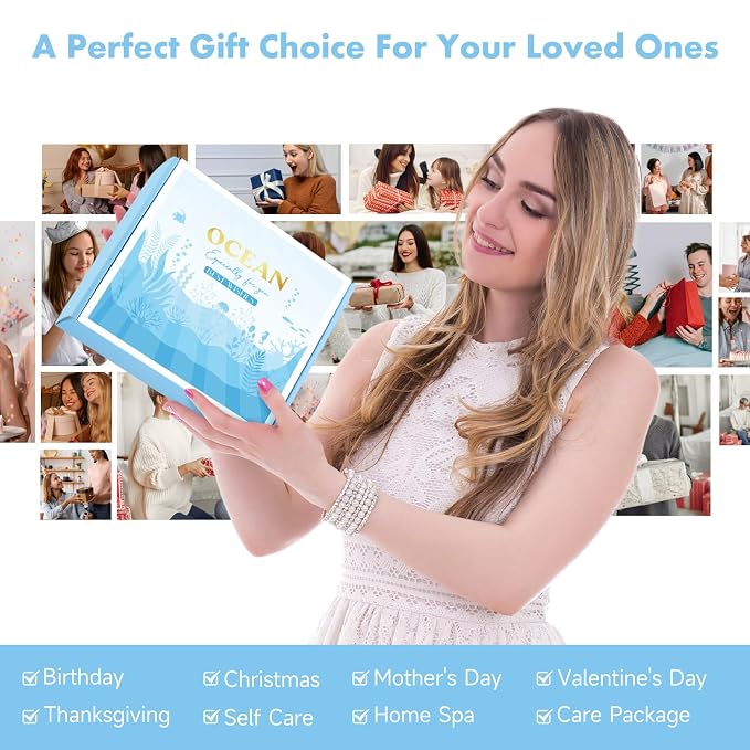 Birthday Gifts for Women, Relaxing Spa Gift Baskets for Women, Ocean Scented - Image 7