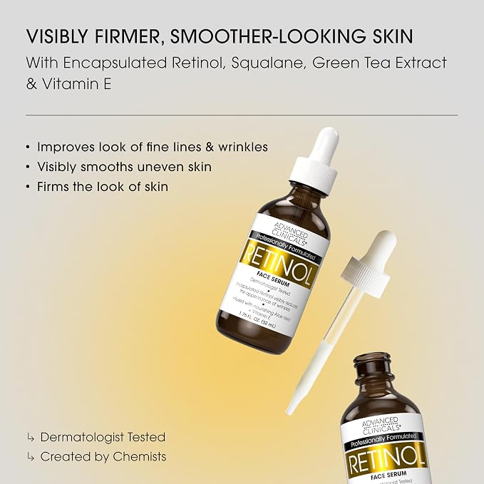 Advanced Clinicals Retinol Body Lotion + Retinol Serum 2PC Skincare Set - Image 2