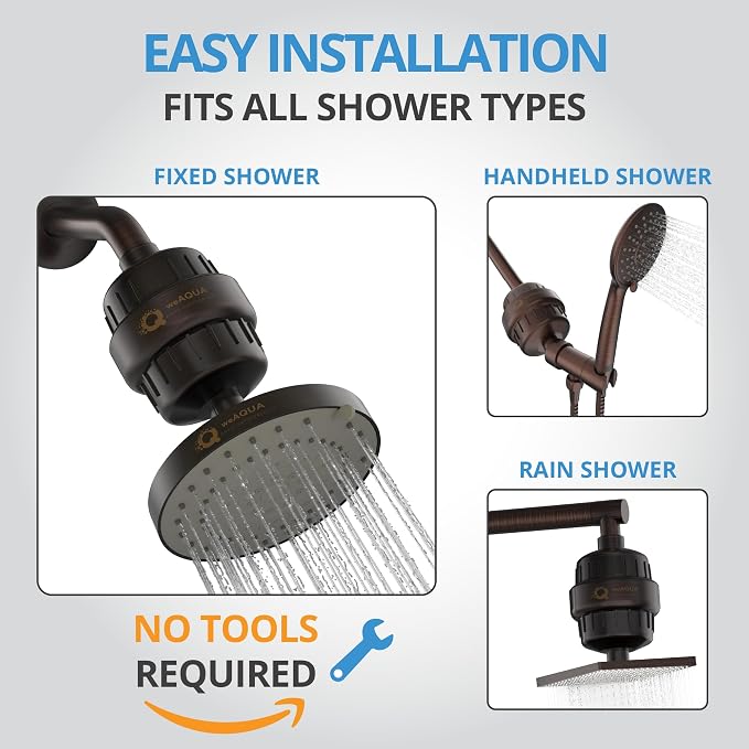 WeAQUA Heavy Duty NO BS Shower Filter – 99% Removal - Image 7