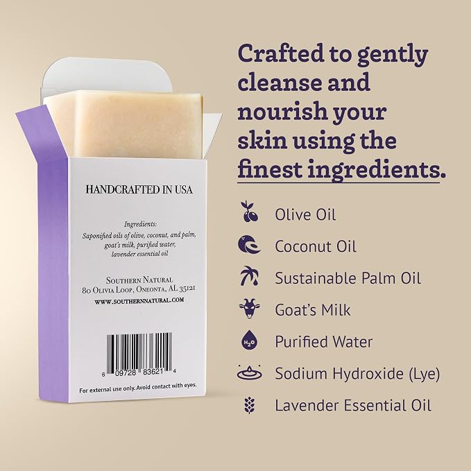 Southern Natural Goat Milk Soap Bar - Image 3