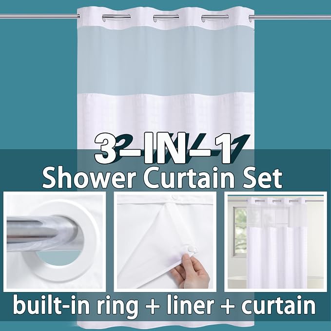 Conbo Mio Stall No Hook Shower Curtain - Image 3