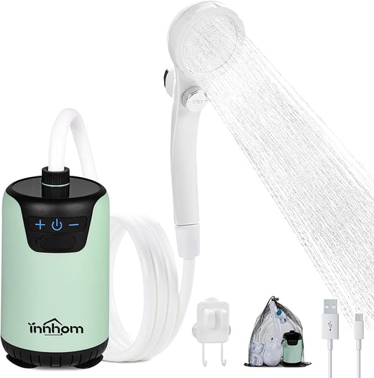 innhom Portable Camping Shower, 6000mAh Rechargeable Camp Shower Pump by innhom