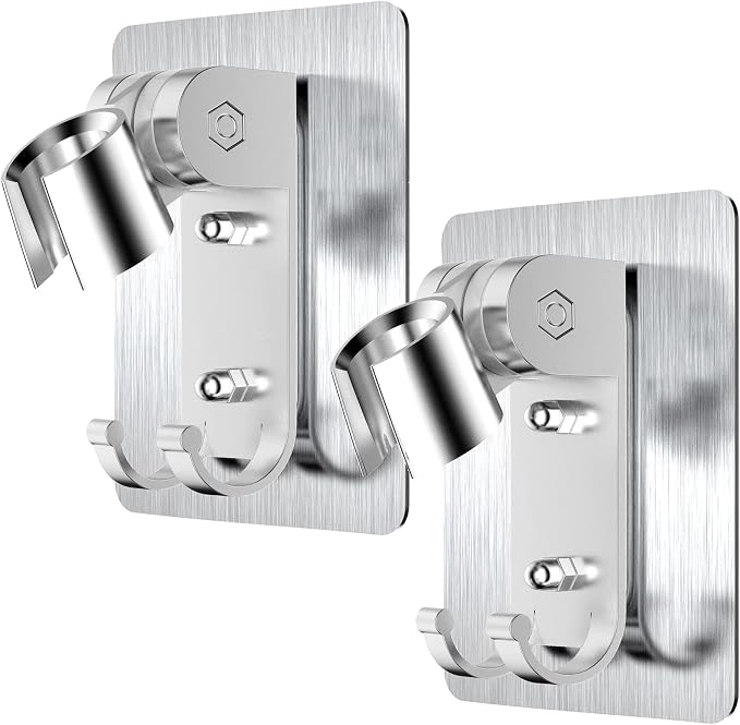 2PCS Shower Head Holder, Strong Adhesive Shower Holder, Adjustable Shower Wand by Extrapins