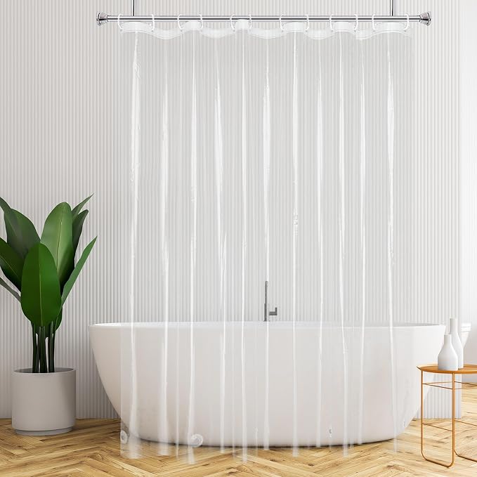 AooHome Thin Clear Shower Curtain Liner, Premium Light Weight EVA 4G Plastic by AooHome