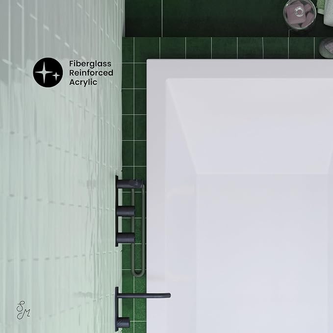 Swiss Madison Voltaire 48" x 30" Reversible Drain Drop-In Bathtub - Image 3